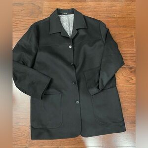 Sartori Pure Cashmere Black Blazer Jacket Sport Coat 42R Luxury Office